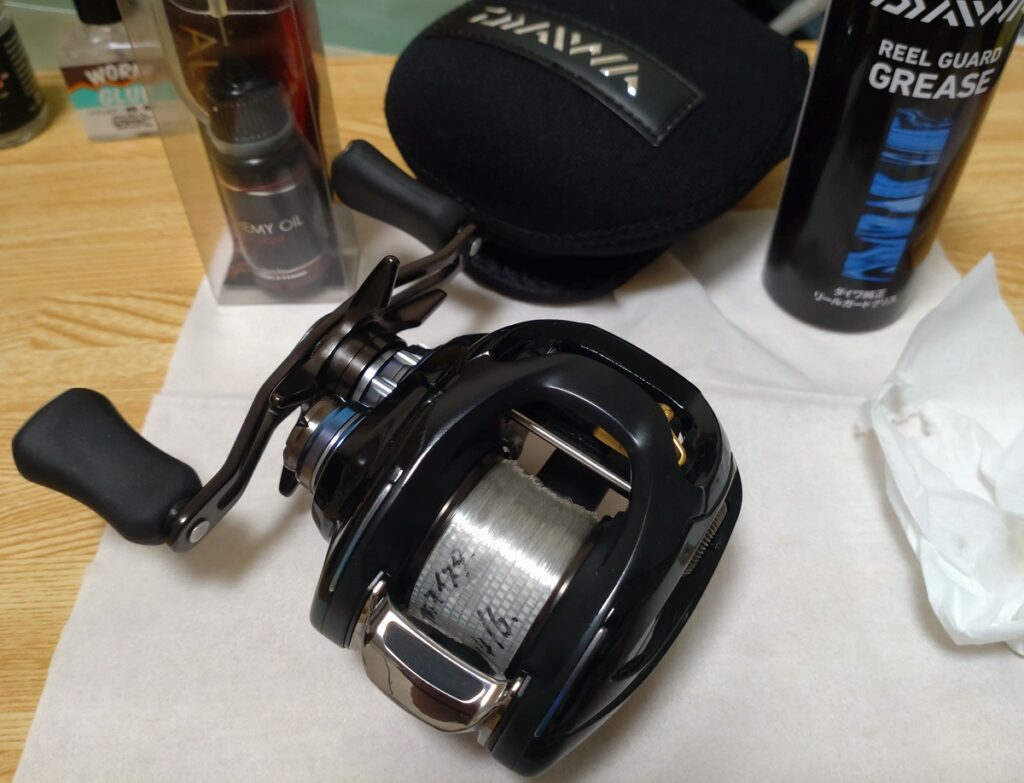 ベイトリールグリスアップ完了