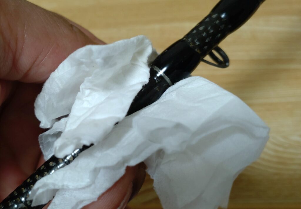 コートをふき上げる