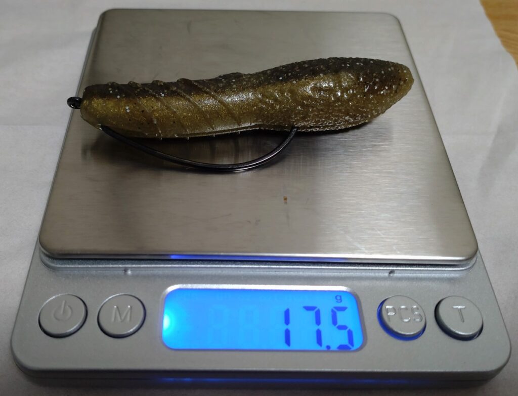 フックを付けたデプスカバースキャットの重さ