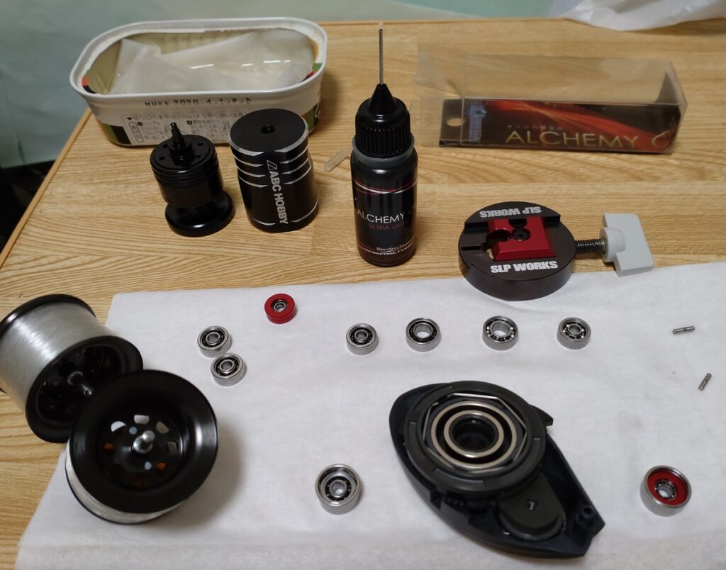 ベイトリール スプールベアリング交換２