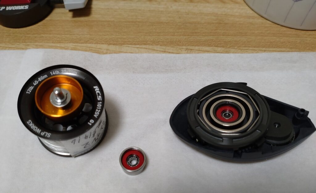 軽量ルアー用スプールベアリング