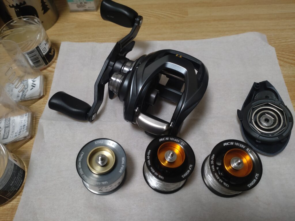 スティーズ A TW スプール交換とライン交換１