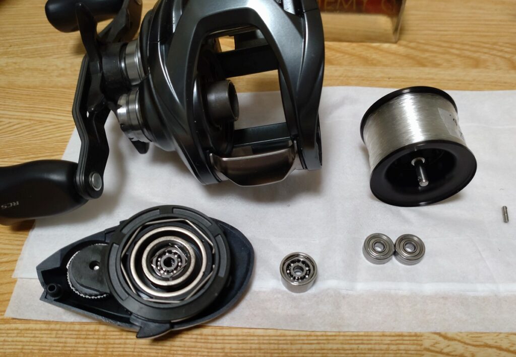 スプールベアリング交換 ZRBBに交換