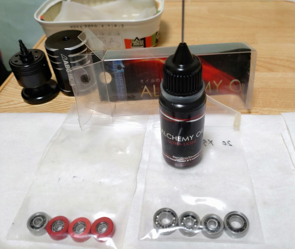 色んなスプールのベアリング