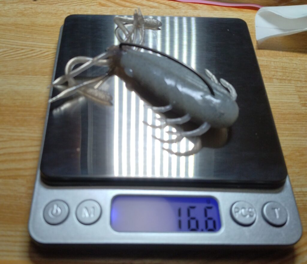 RAID BUKKOMI CRAWセッティング後の重さ