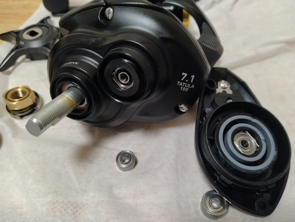 24タトゥーラ TW100セラミックボールベアリングに交換２