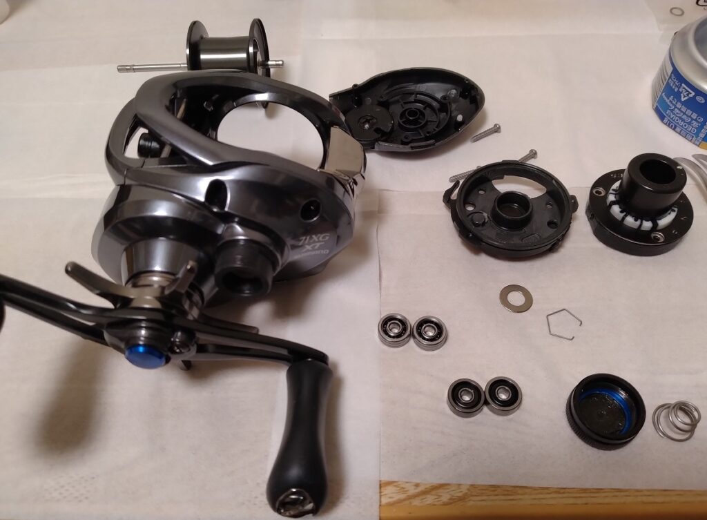 22 SLX DC XTスプールベアリング交換１