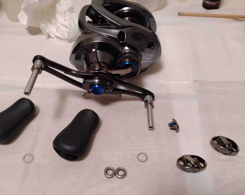 SLX DC XTハンドルノブにベアリング追加