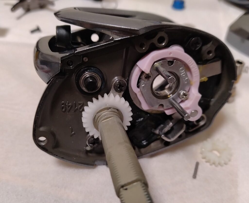 SLX DC XT　ウォームシャフトにベアリング追加