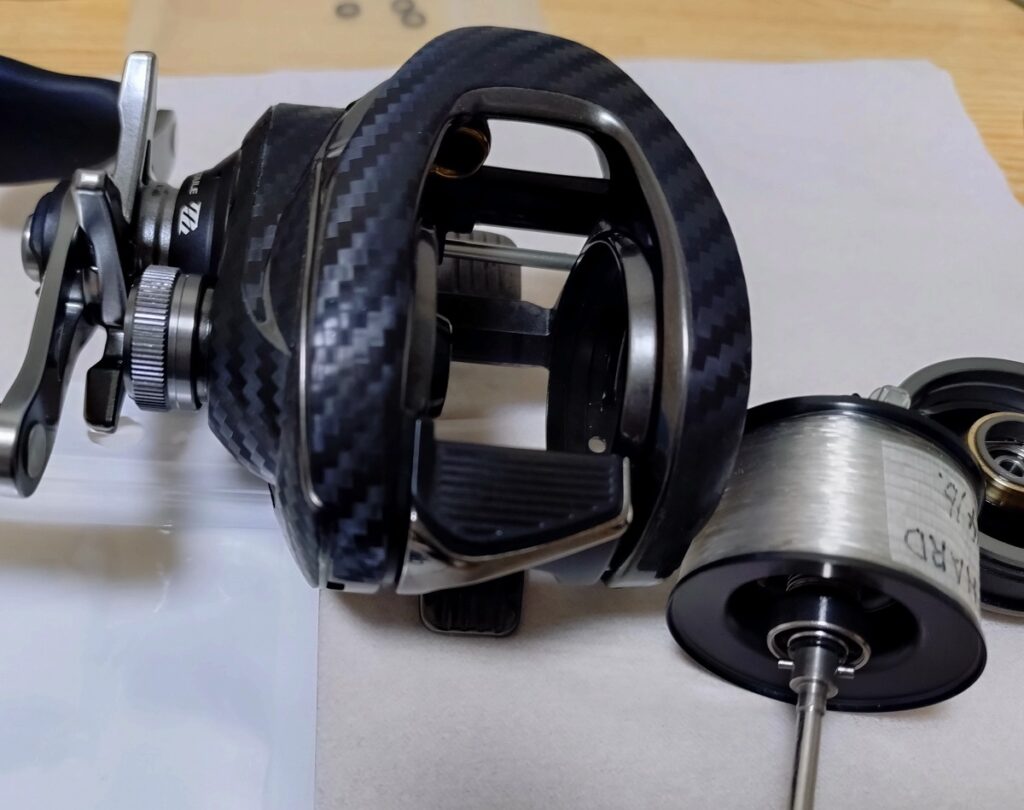 20メタニウムのスプールのオーリング交換